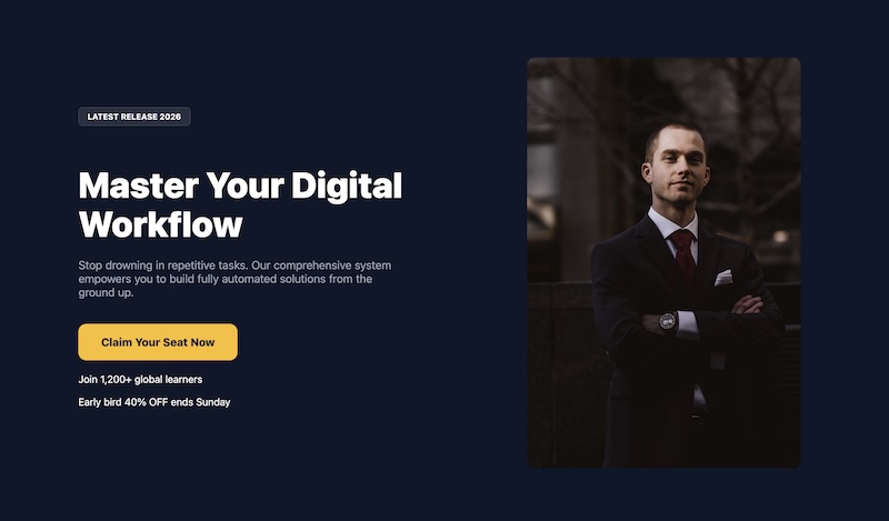 Course & Consulting Sales Page