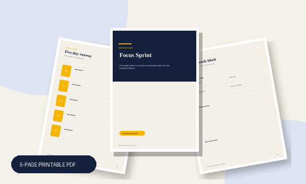 Focus Sprint Planner