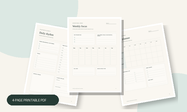 The Intentional Week Planner